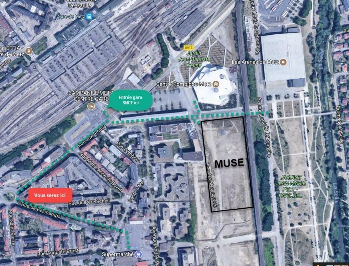 Studio Gare Metz Cote Cour المظهر الخارجي الصورة